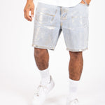 LNP Faded Stonewash Metallic Shorts - Liquor n Poker