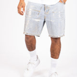 LNP Faded Stonewash Metallic Shorts - Liquor n Poker