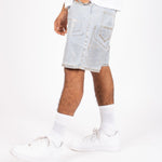 LNP Faded Stonewash Metallic Shorts - Liquor n Poker