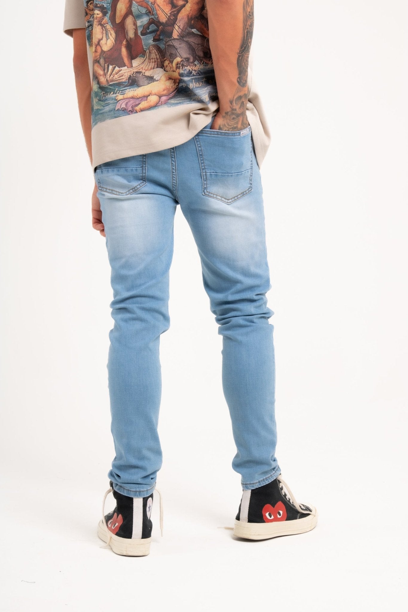 LNP Indigo Stonewash Logan Skinny Jeans - Liquor n Poker