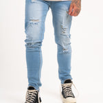 LNP Indigo Stonewash Logan Skinny Jeans - Liquor n Poker