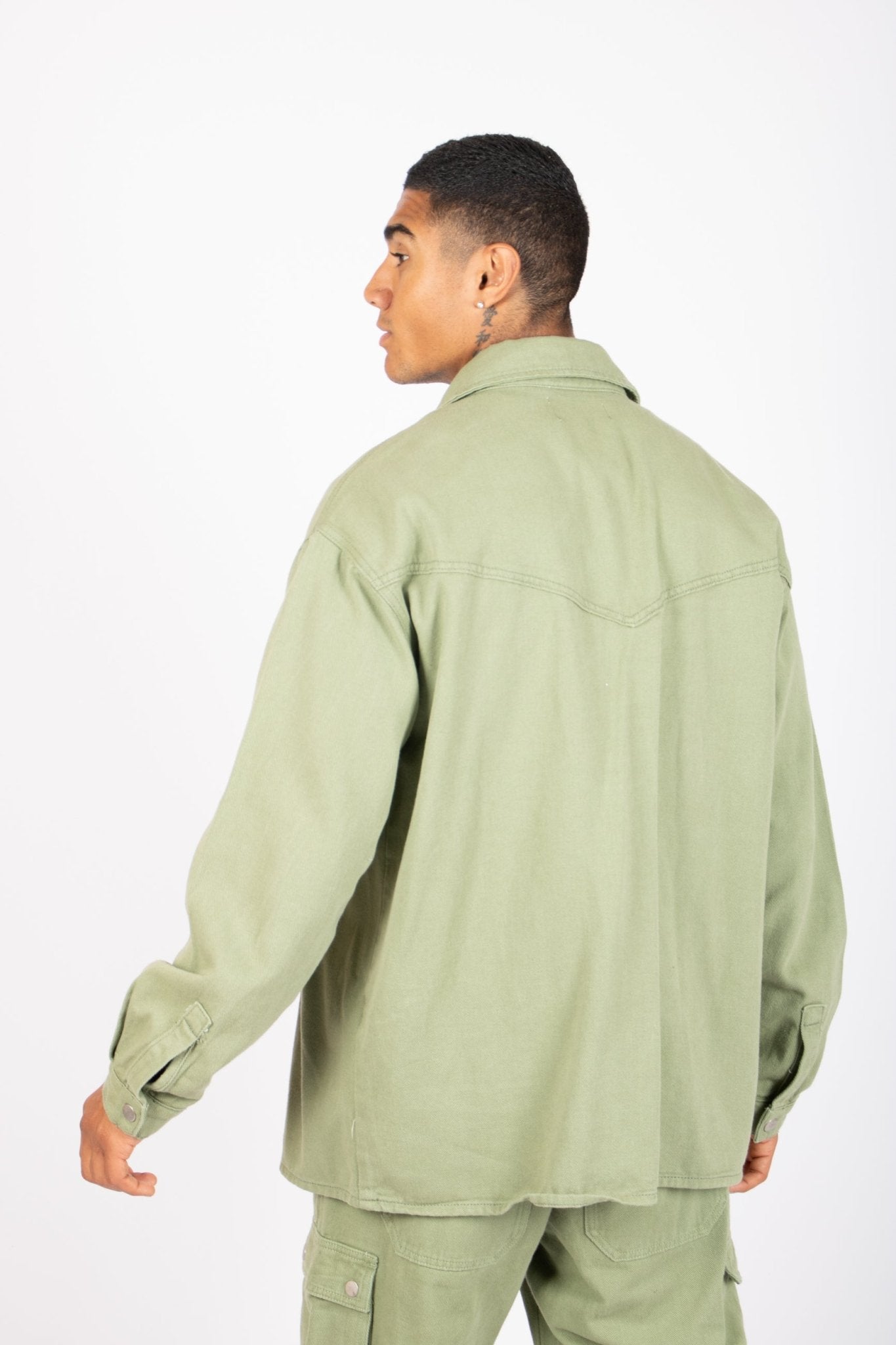 LNP Khaki Utility Cargo Shirt - Liquor n Poker