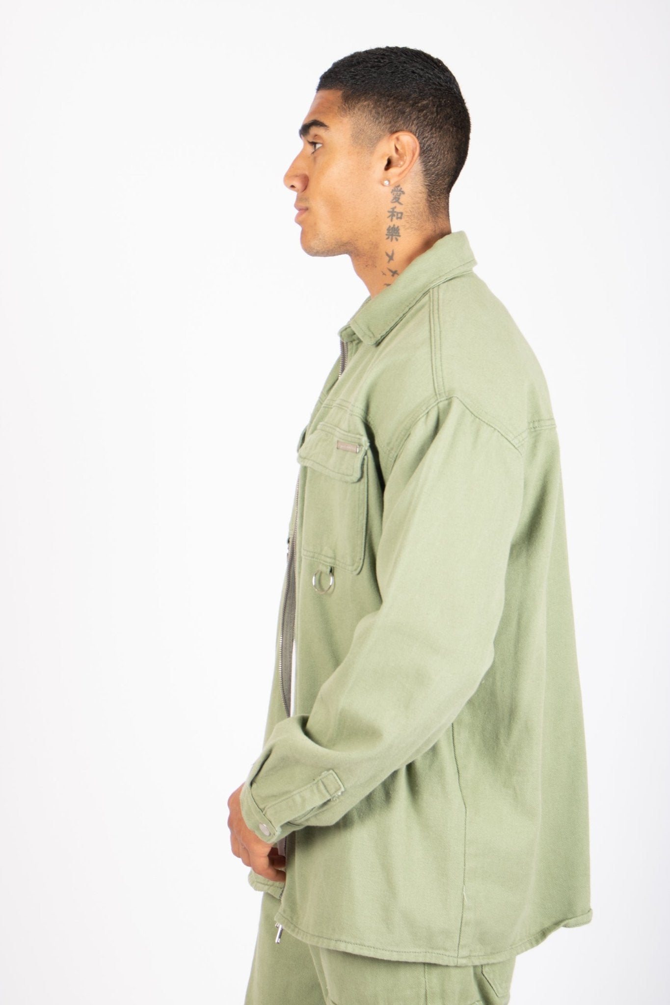 LNP Khaki Utility Cargo Shirt - Liquor n Poker