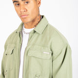 LNP Khaki Utility Cargo Shirt - Liquor n Poker