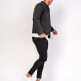 LNP Light Black Ripped Logan Skinny Jeans - Liquor n Poker