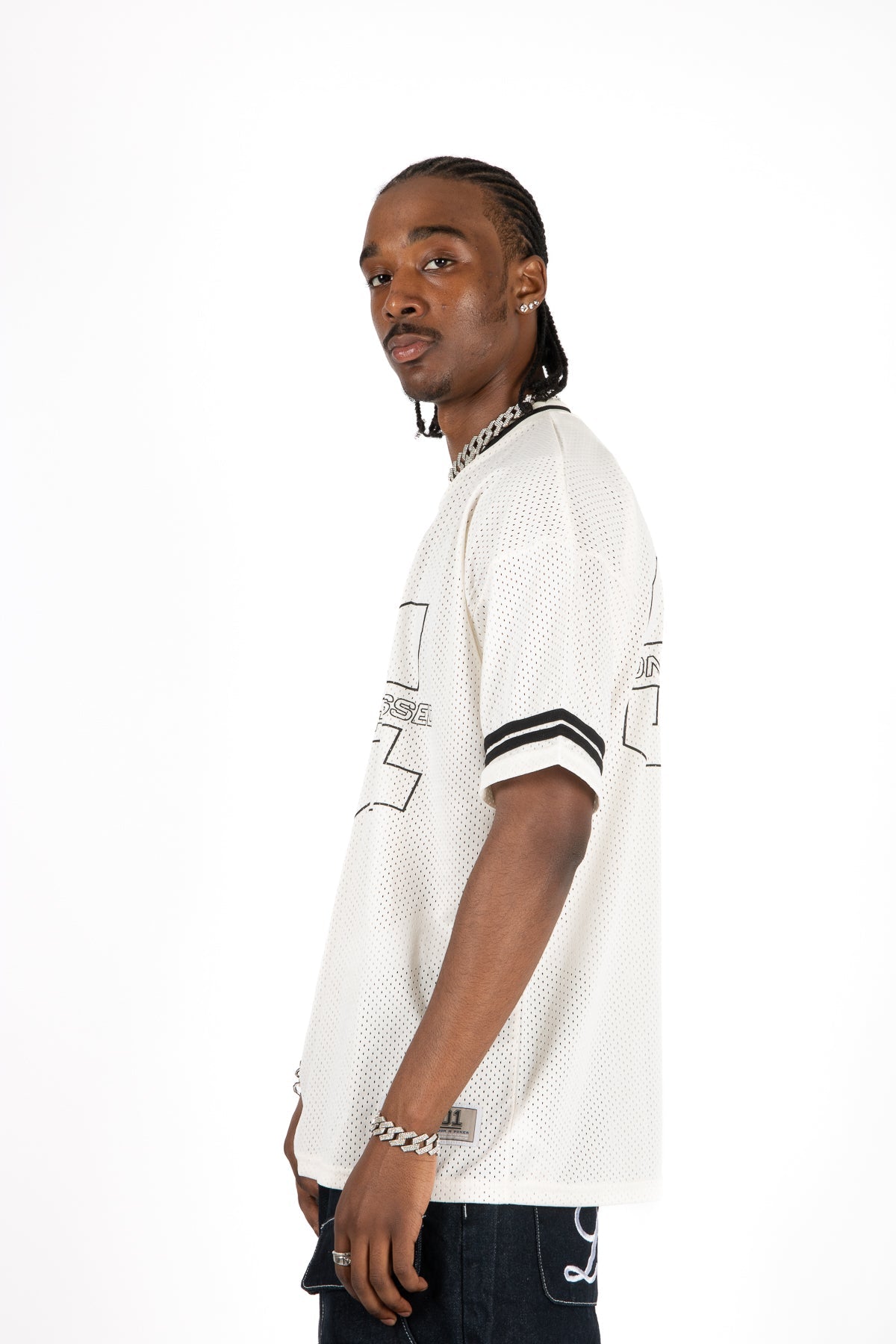 LNP OFF WHITE BLESSED VARSITY TEE MENS - Liquor n Poker
