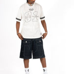 LNP OFF WHITE BLESSED VARSITY TEE MENS - Liquor n Poker
