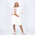 LNP OFF WHITE UNISEX JERSEY SHORTS - Liquor n Poker