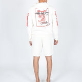 LNP OFF WHITE UNISEX JERSEY SHORTS - Liquor n Poker