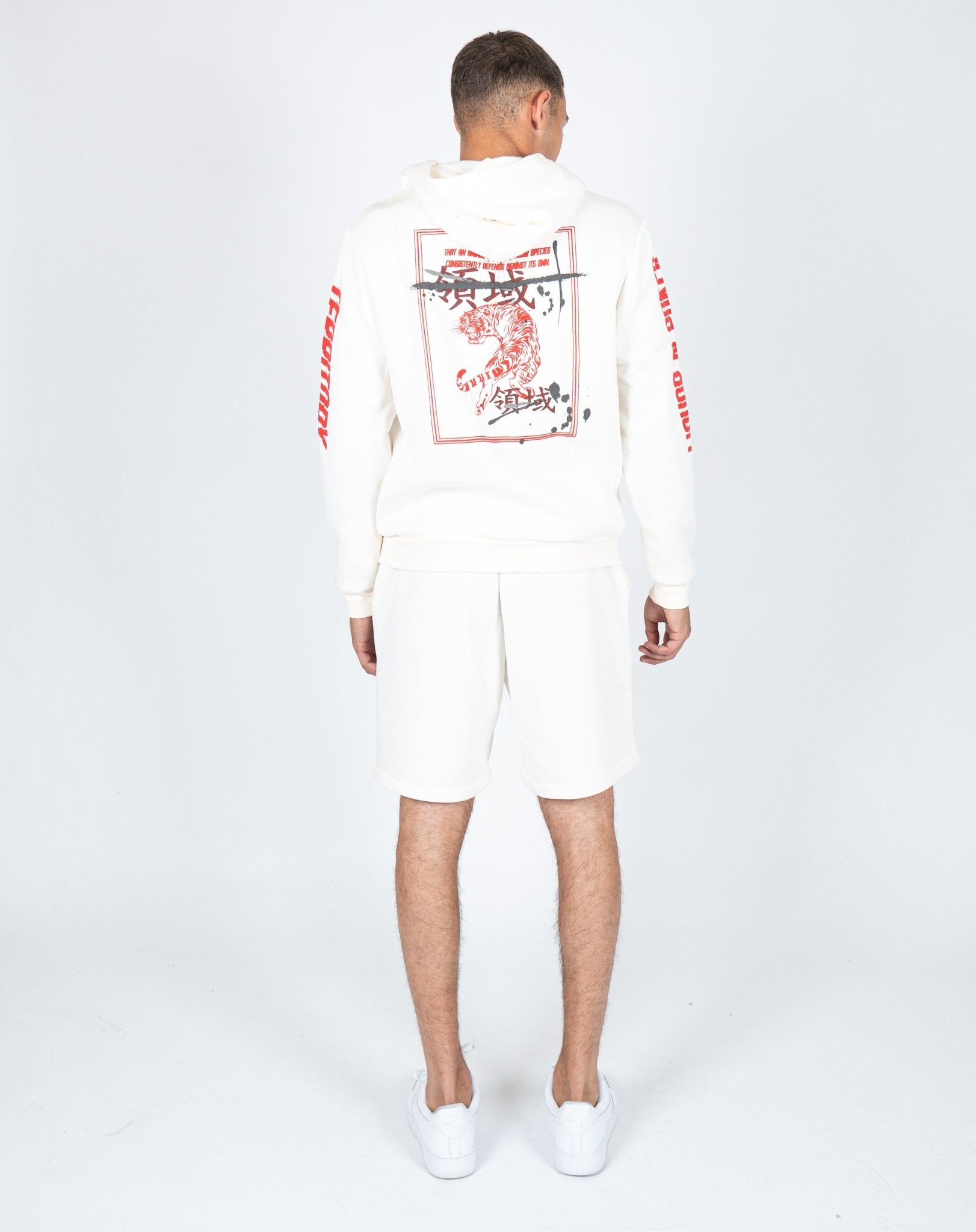 LNP OFF WHITE UNISEX JERSEY SHORTS - Liquor n Poker