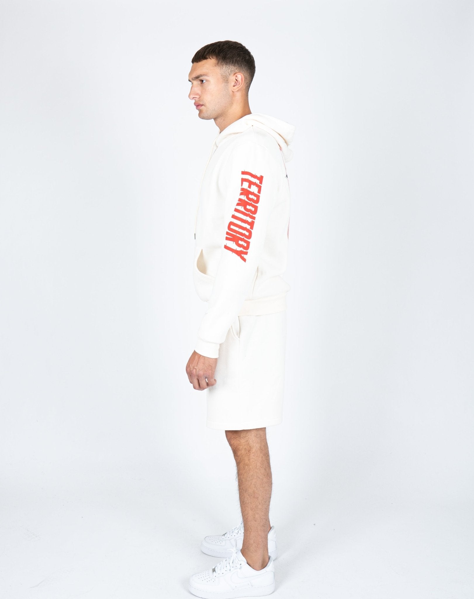 LNP OFF WHITE UNISEX JERSEY SHORTS - Liquor n Poker