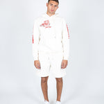 LNP OFF WHITE UNISEX JERSEY SHORTS - Liquor n Poker