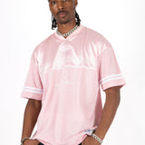 LNP PINK BLESSED VARSITY TEE MENS - Liquor n Poker