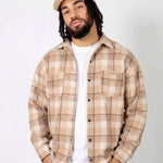 LNP Stone Oversized Flannel Shirt - Liquor n Poker