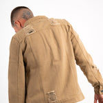 LNP Tan Distressed Norton Trucker Jacket - Liquor n Poker