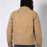 LNP Tan Distressed Norton Trucker Jacket - Liquor n Poker