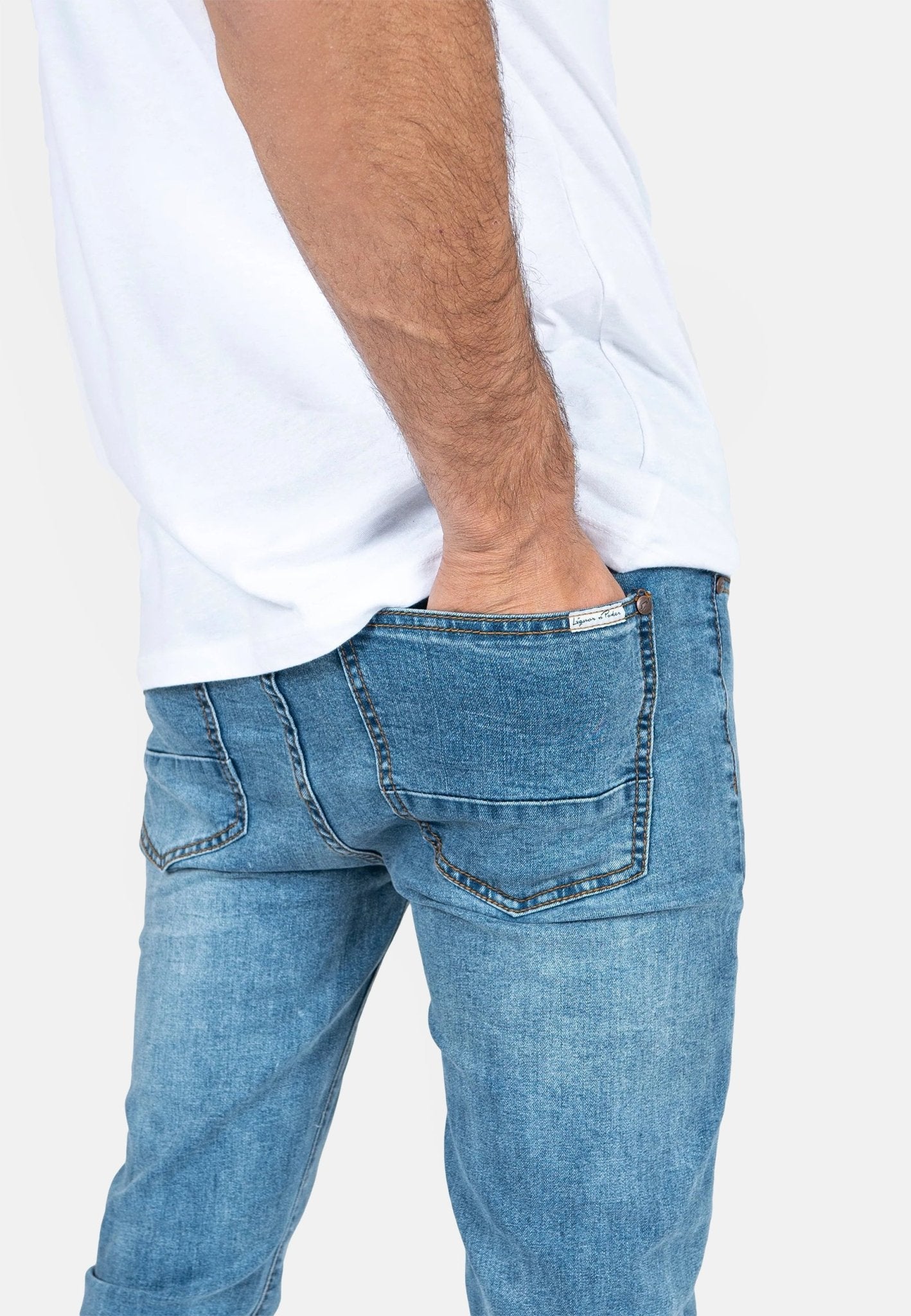 LNP VINTAGE WASH LOGAN SKINNY JEANS - Liquor n Poker