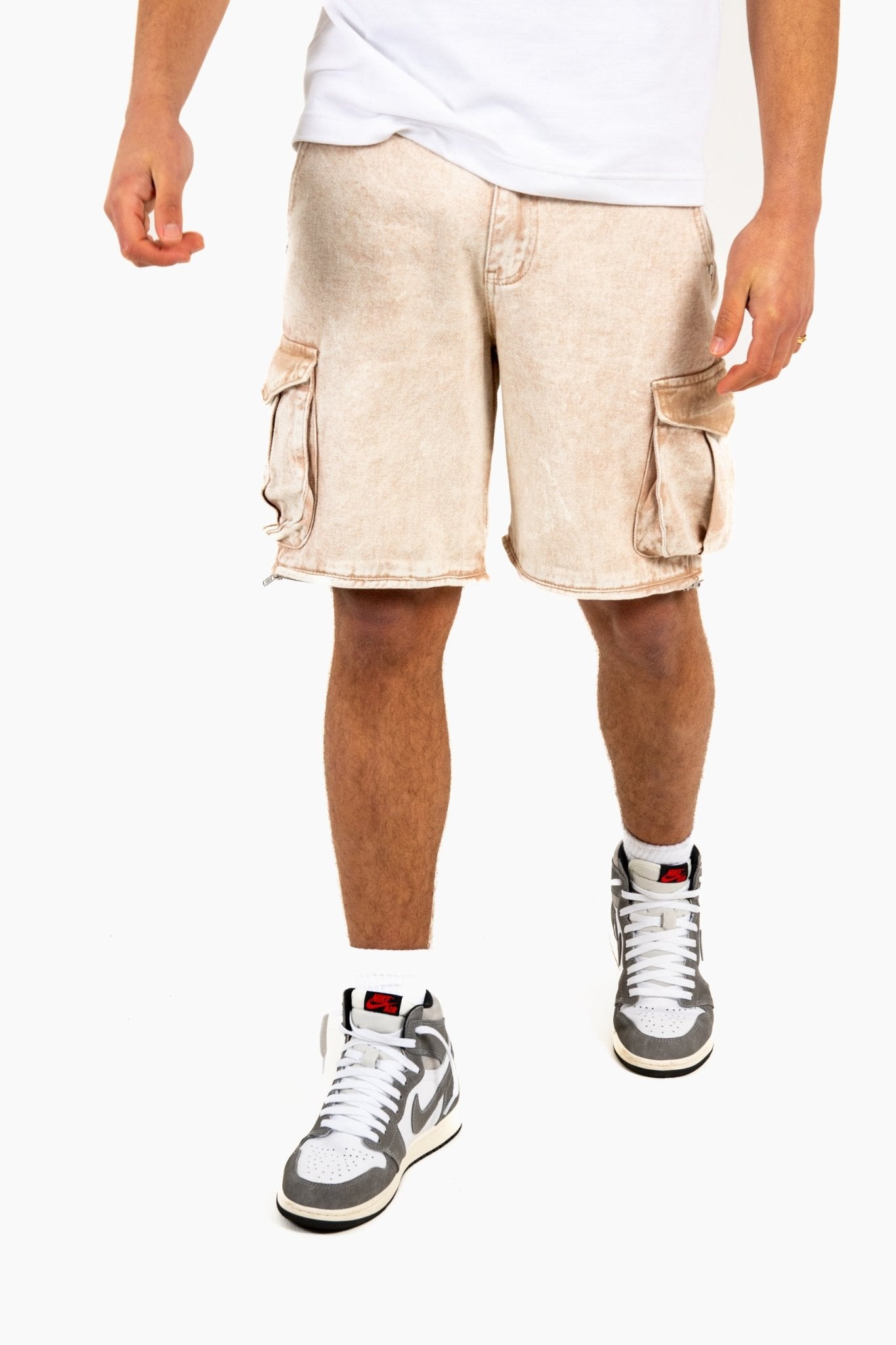 LNP Washed Beige Zip - Off Cargo - Liquor n Poker
