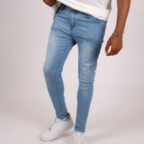 Logan Stonewash Paint Splatter Skinny Jeans - Liquor n Poker
