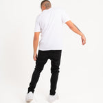 Logan Stretch Skinny Fit Jeans With Rips In Black - Liquor n Poker