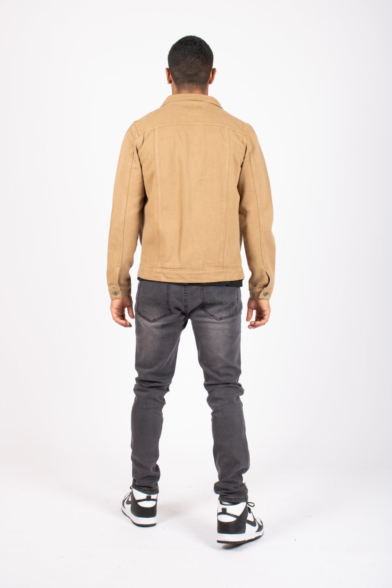 Logan Washed Charcoal Skinny Fit Jeans With Rips - Liquor n Poker