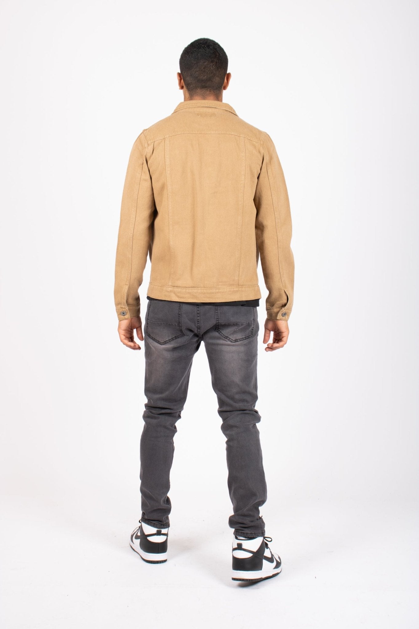 Logan Washed Charcoal Skinny Fit Jeans With Rips - Liquor n Poker