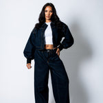 LOLA – Raw Indigo Baggy Pleated Horseshoe Jeans - Liquor n Poker