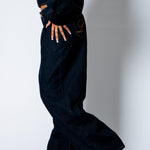 LOLA – Raw Indigo Baggy Pleated Horseshoe Jeans - Liquor n Poker