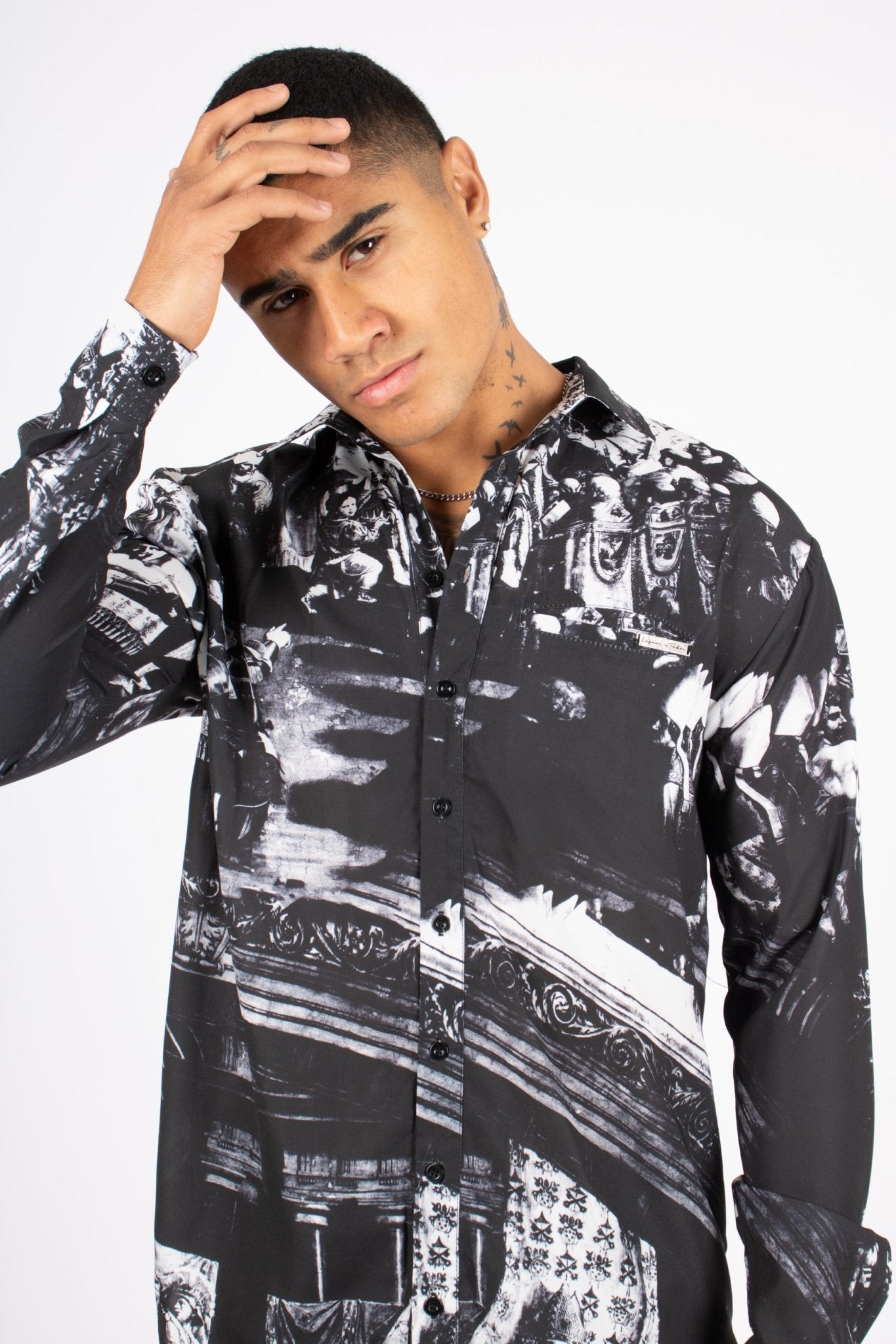 Long Sleeve Angel Renaissance Shirt - Liquor n Poker