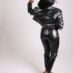 Mali Relaxed Crocodile Pu Vinyl Jacket - Liquor n Poker