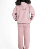 Mauve All Over 'Lnp' Motif Hoodie - Liquor n Poker