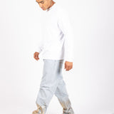 Metallic Faded Stonewash Straight Leg Jeans - Liquor n Poker