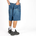 Mid Blue Relaxed Carpenter Jorts - Liquor n Poker