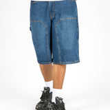 Mid Blue Relaxed Carpenter Jorts - Liquor n Poker