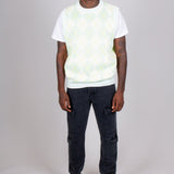 Mint Knitted Diamond Sweater Vest - Liquor n Poker