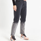 Mom Jeans In Comfort Stretch In Ombre Effect - Liquor n Poker