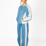 Motorsport Oversized Denim Jacket - Liquor n Poker