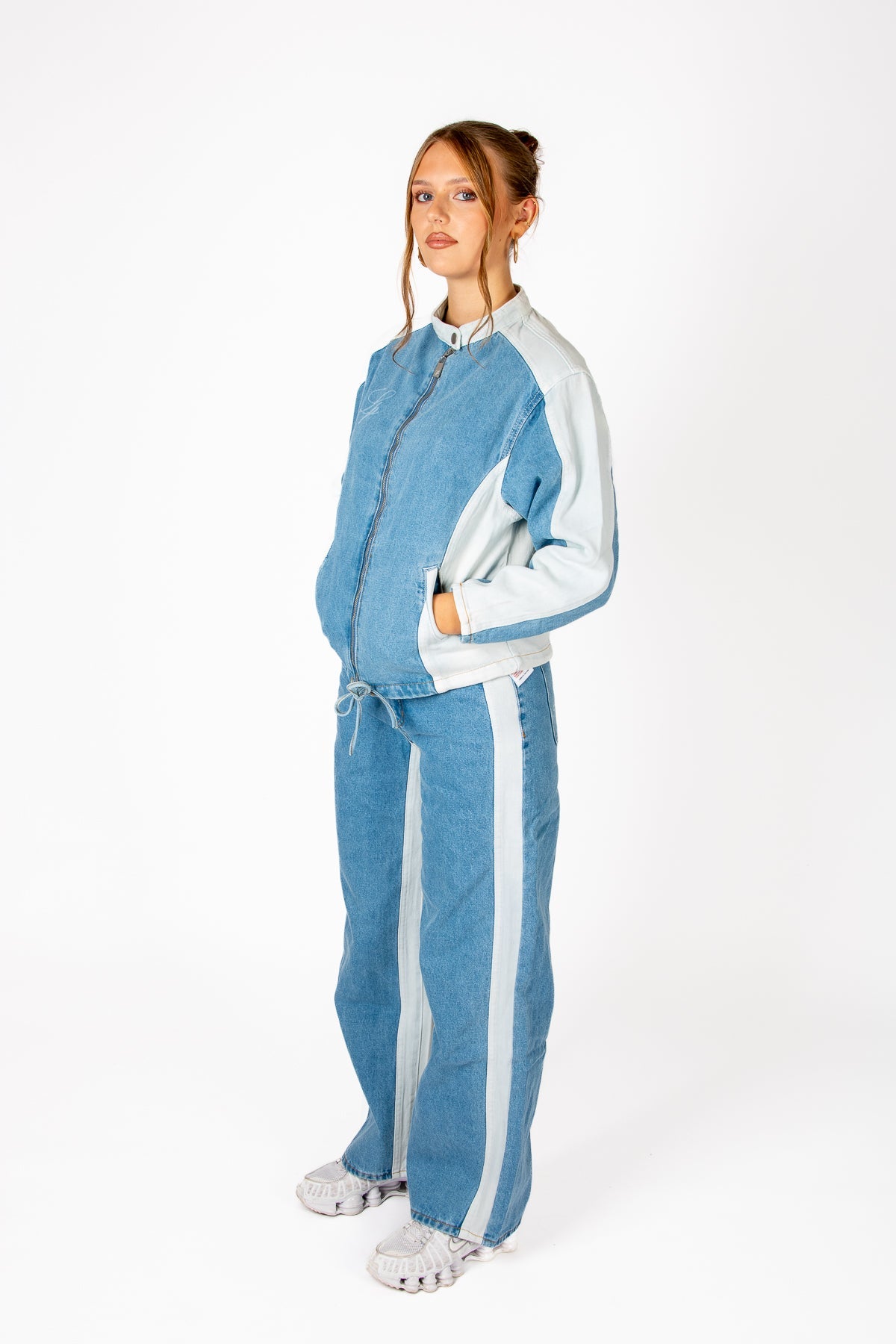 Motorsport Oversized Denim Jacket - Liquor n Poker