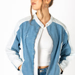 Motorsport Oversized Denim Jacket - Liquor n Poker