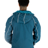 Navy Shell Track Jacket With Logo & Piping - Liquor n Poker