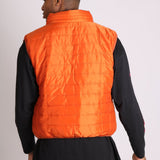 Neon Orange Puffer Gillet - Liquor n Poker