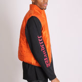 Neon Orange Puffer Gillet - Liquor n Poker