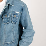 Nevada Blue Wash Utility Denim Jacket - Liquor n Poker