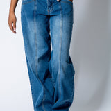 NOLA – True Blue Relaxed Low - Rise Jean with Buckle Detail - Liquor n Poker