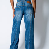 NOLA – True Blue Relaxed Low - Rise Jean with Buckle Detail - Liquor n Poker