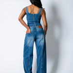 NOLA – True Blue Relaxed Low - Rise Jean with Buckle Detail - Liquor n Poker