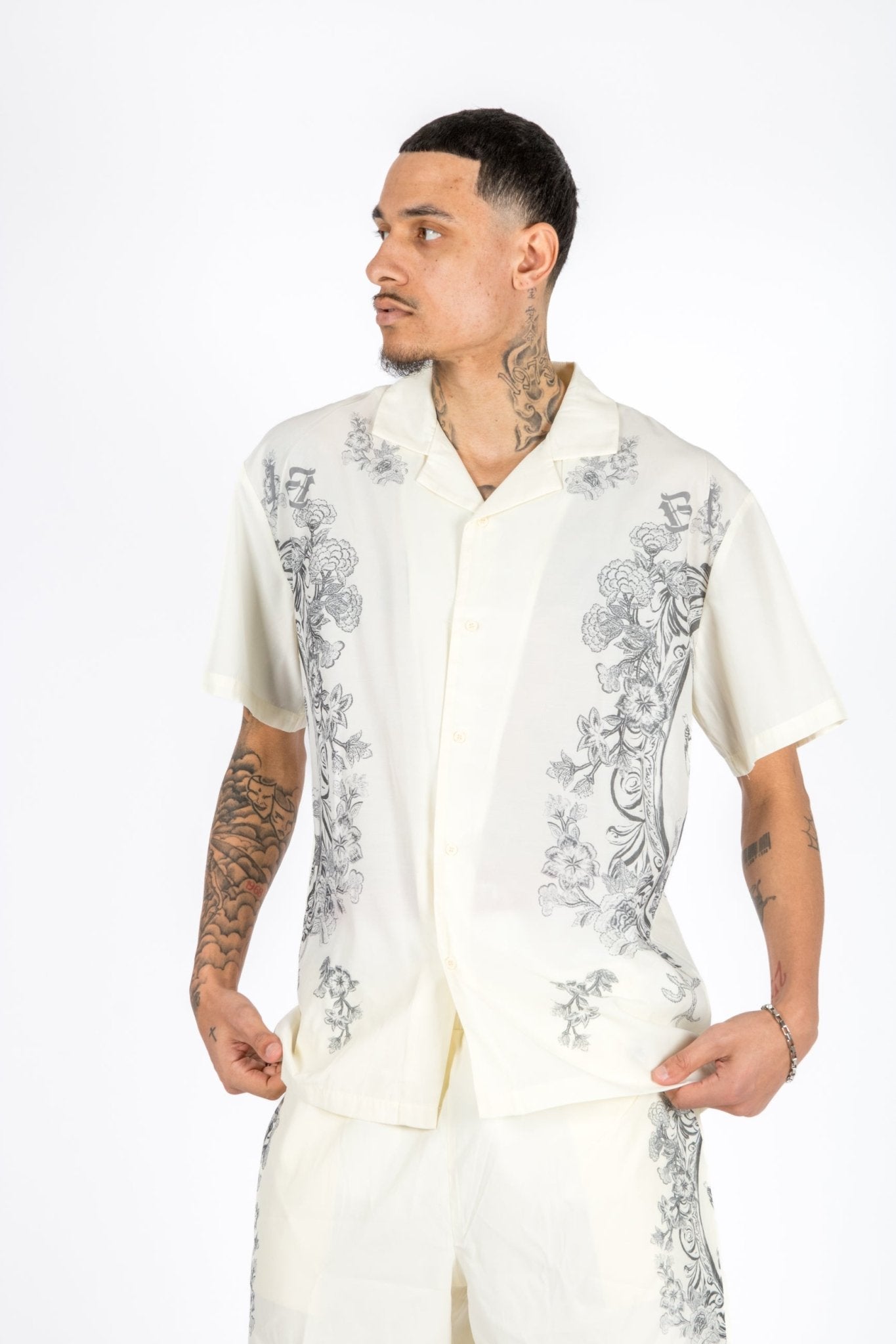 Off White Royal Printed Shirt - Liquor n Poker