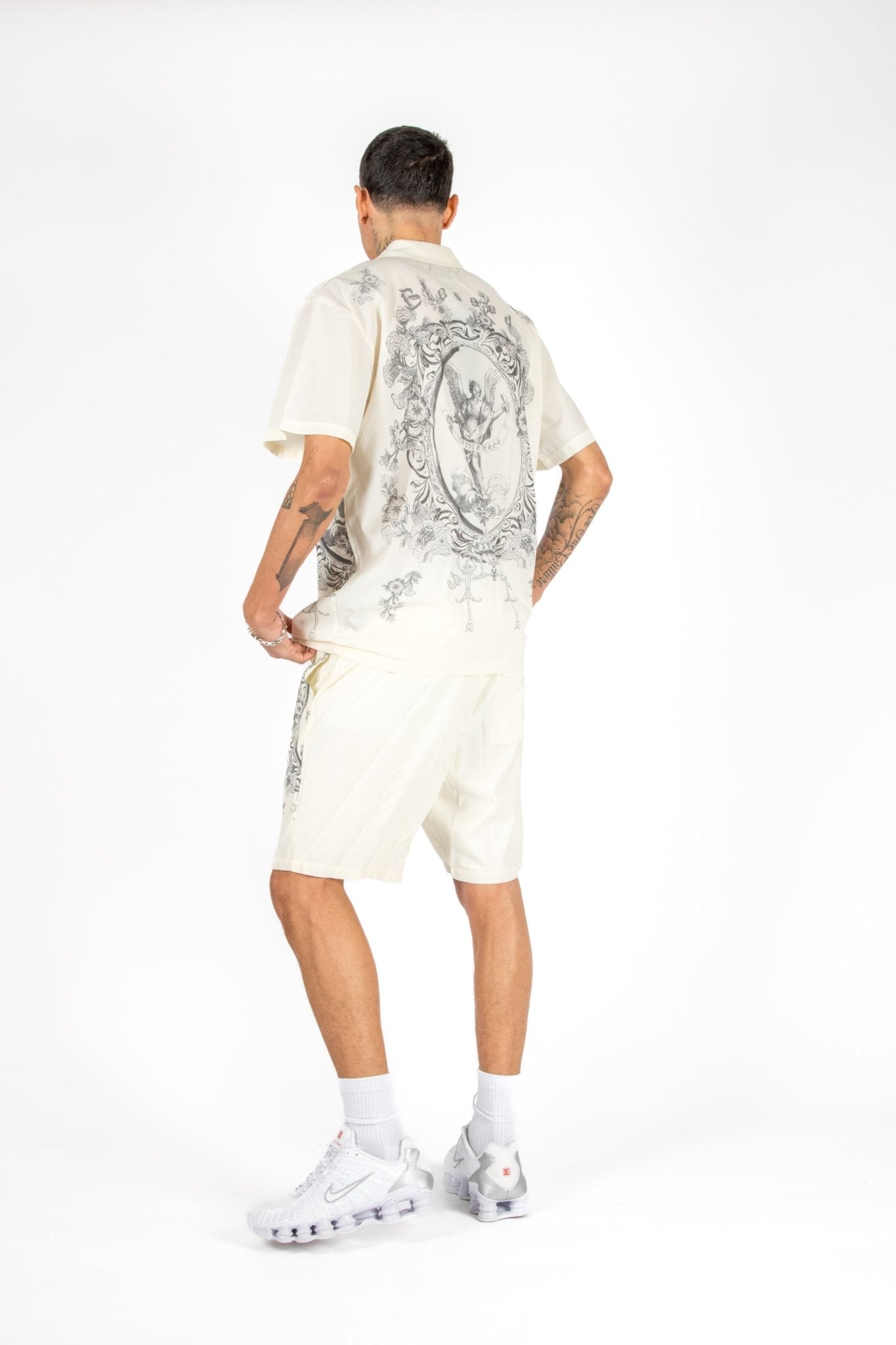 Off White Royal Printed Shorts - Liquor n Poker