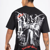 "Only The Blessed" Cross T-Shirt - Liquor n Poker