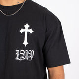 "Only The Blessed" Cross T-Shirt - Liquor n Poker